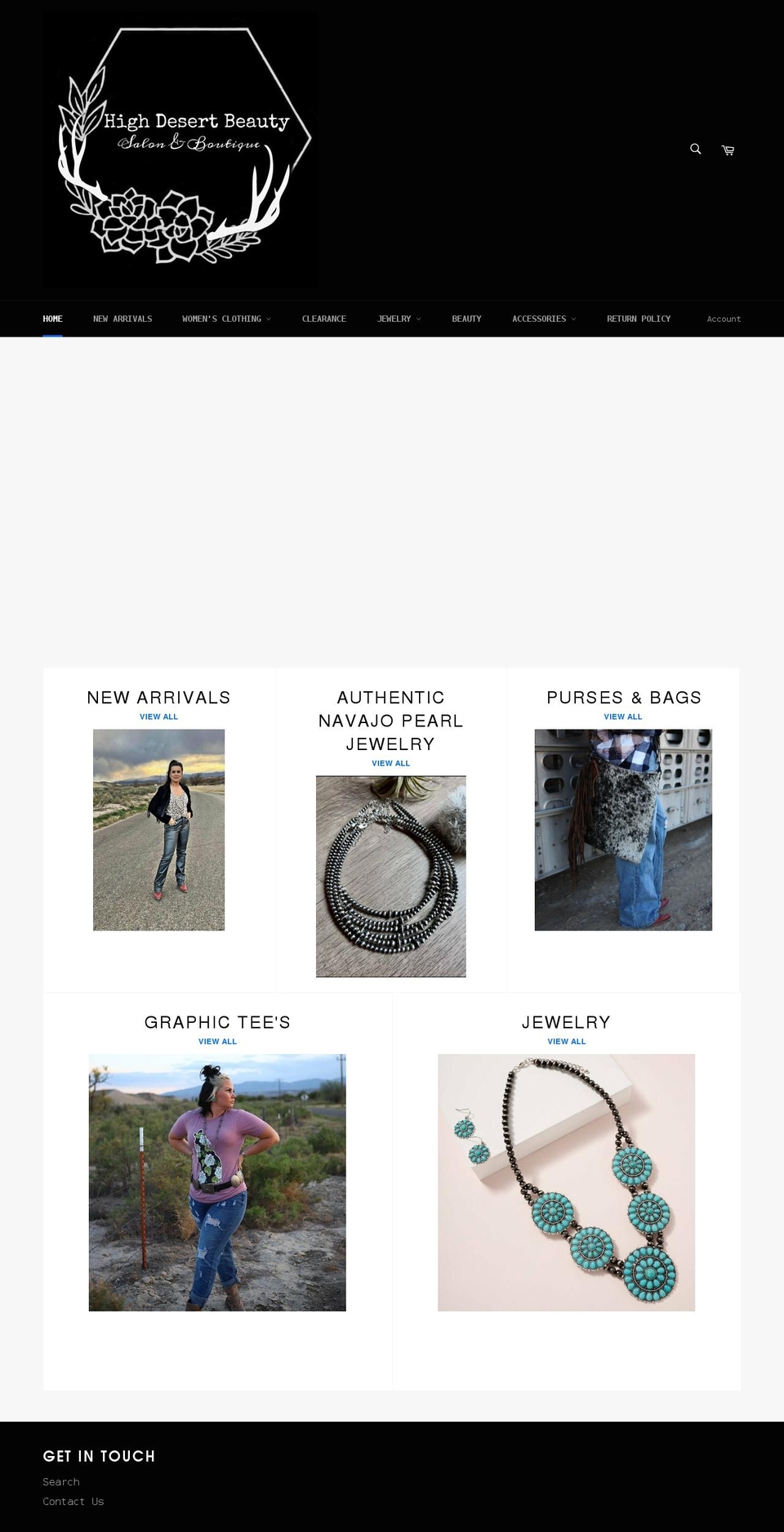 highdesertbeauty.com shopify website screenshot