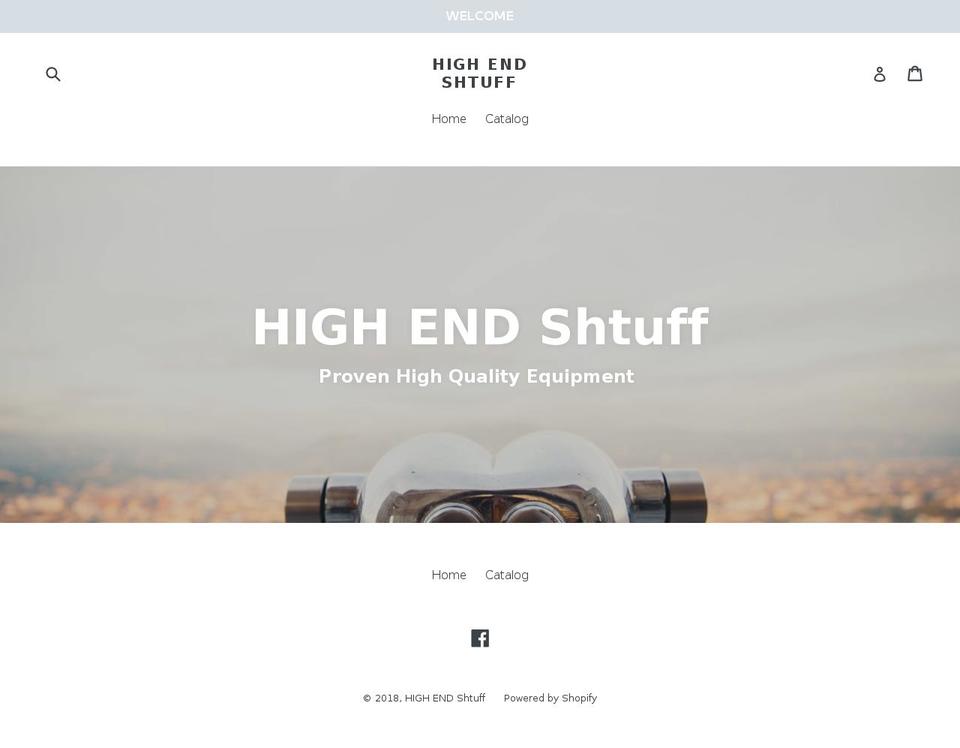 highendshit.com — Shopify storefront screenshot