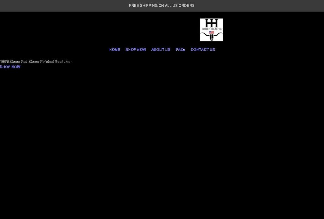 higherhealths.com shopify website screenshot