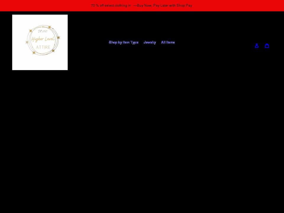 higherlevelattire.com shopify website screenshot