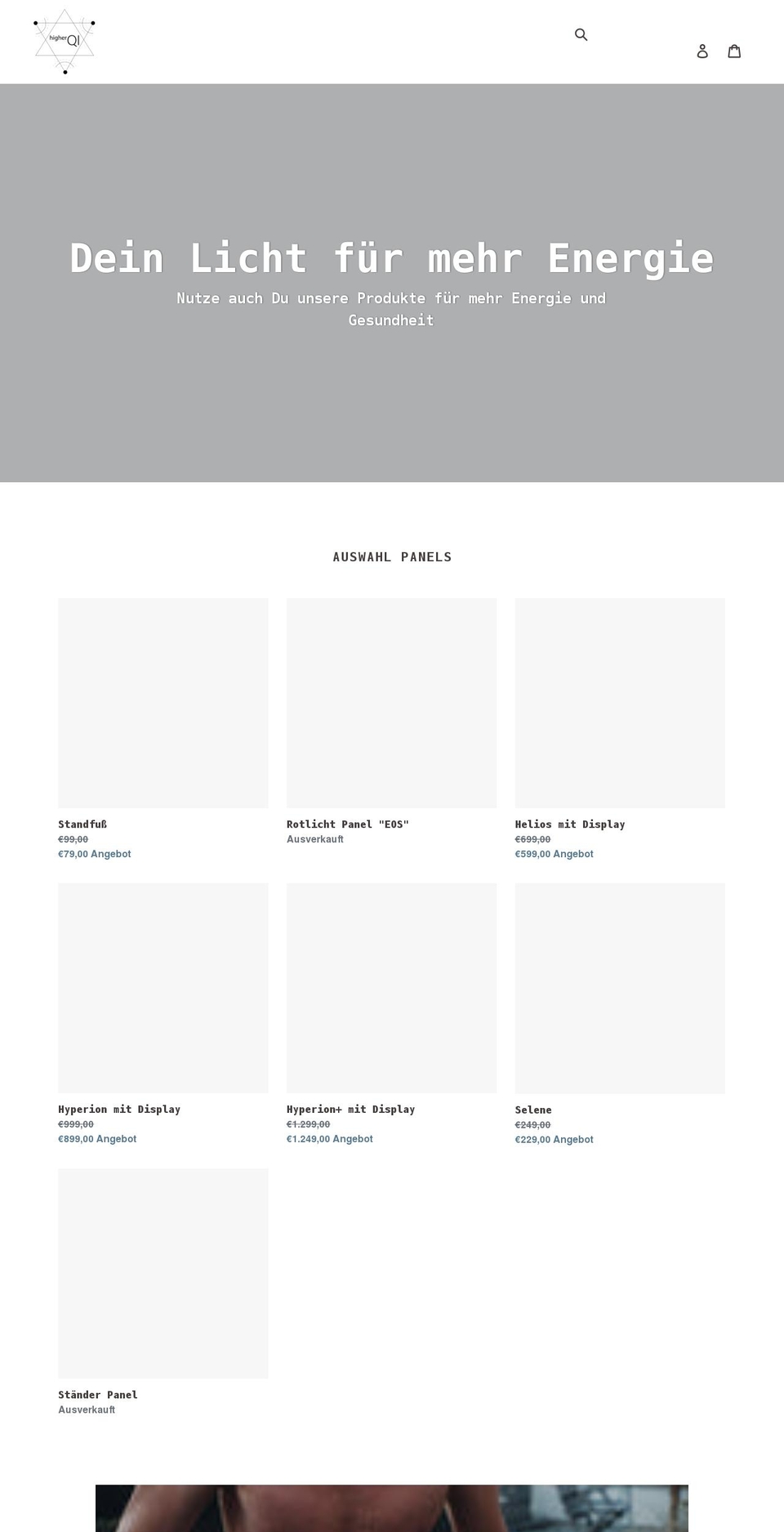 higherqi.de shopify website screenshot