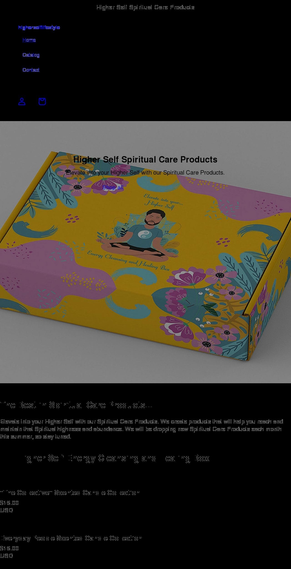 higherselflifestyle.com shopify website screenshot