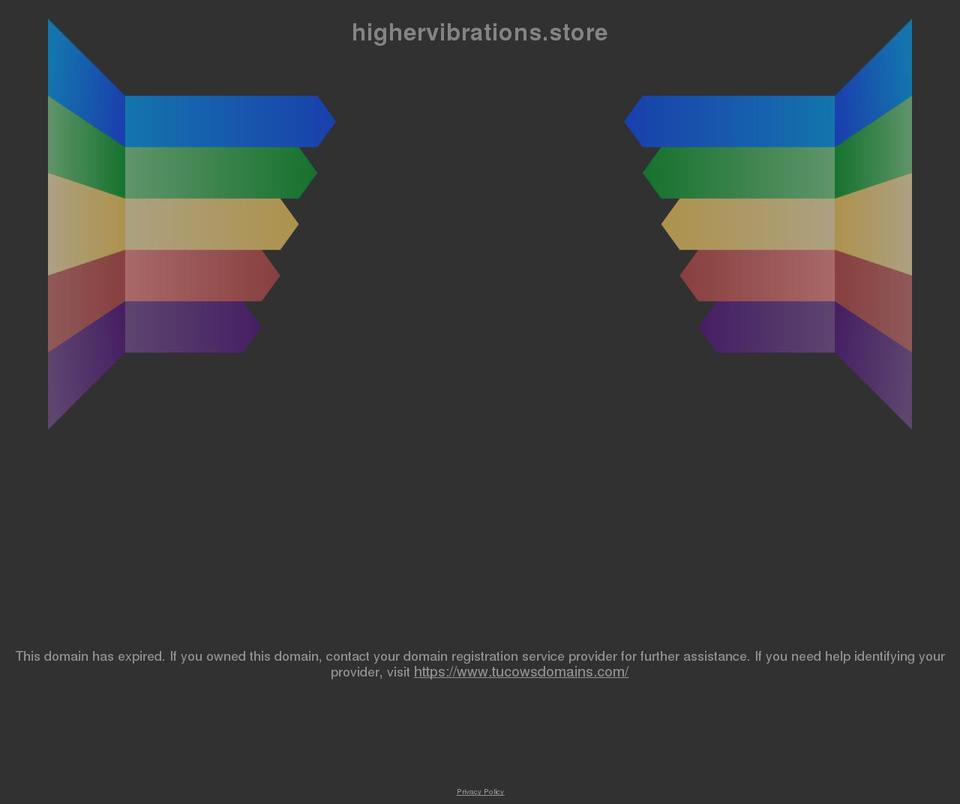 highervibrations.store shopify website screenshot