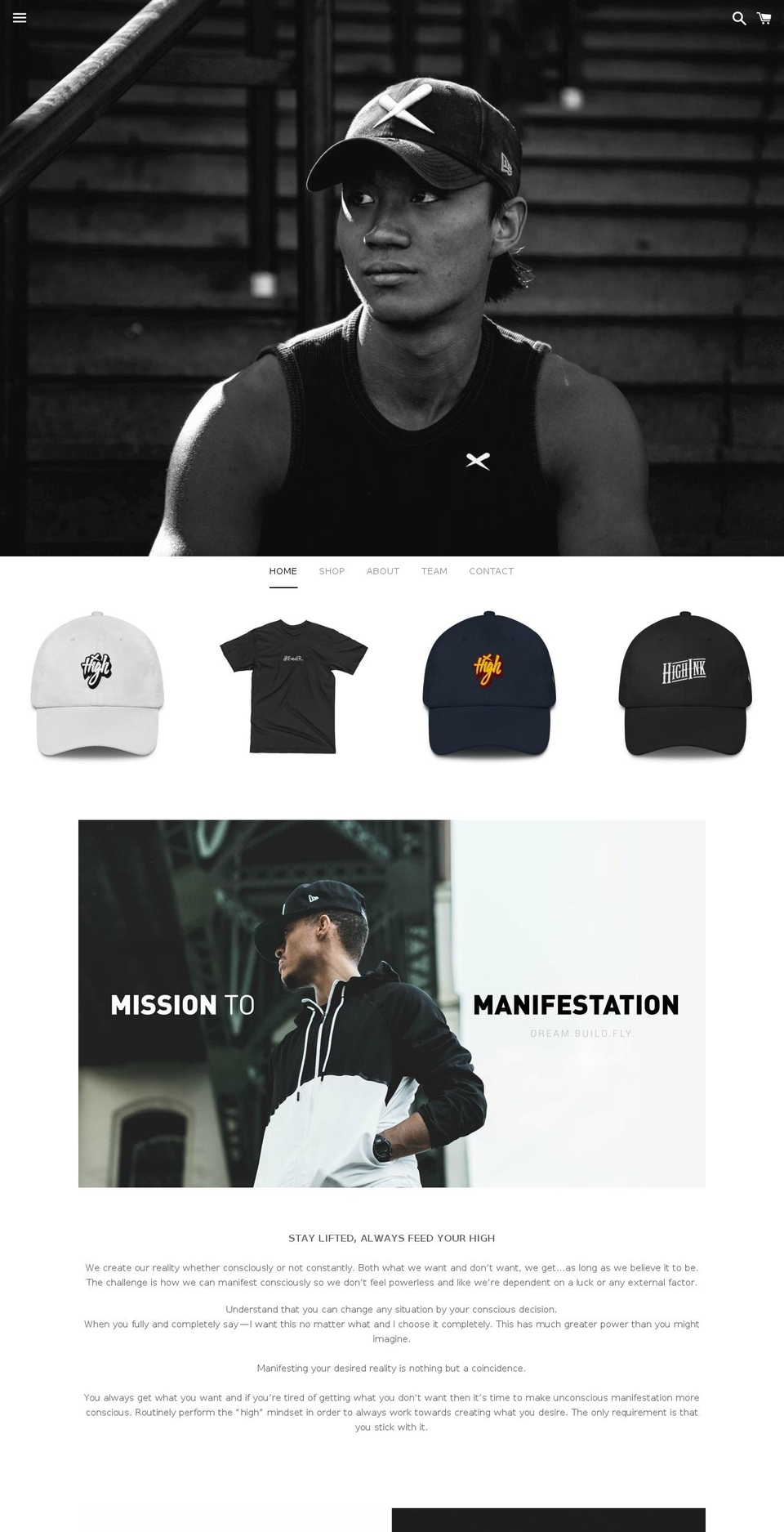 highinkapparel.com — Shopify storefront screenshot