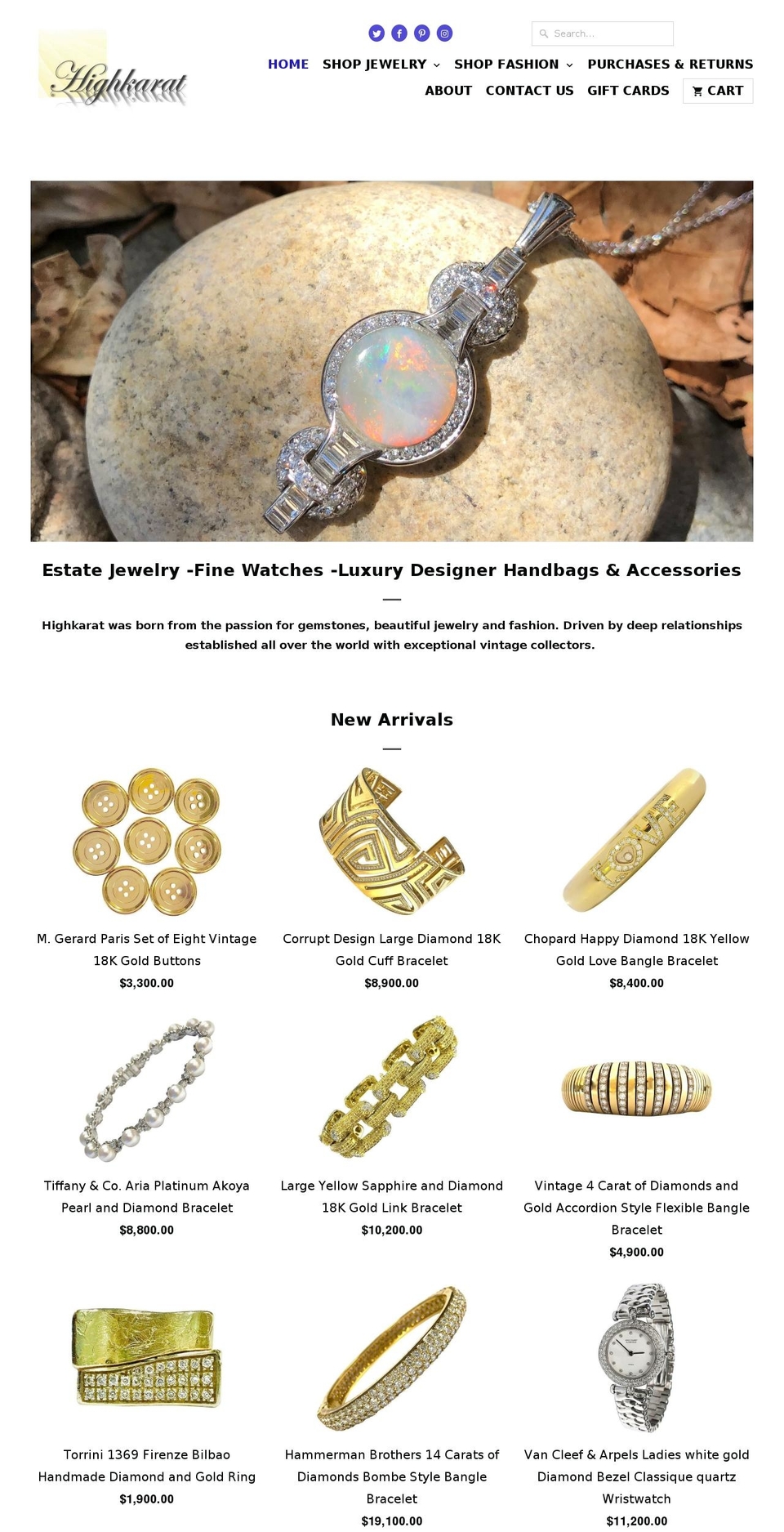 highkarat.com shopify website screenshot