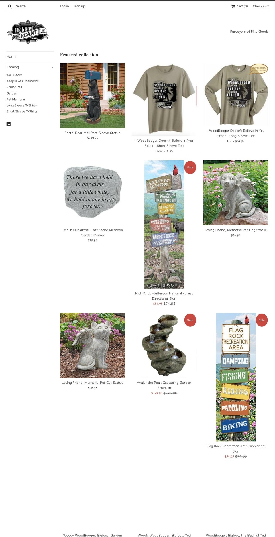highknobmercantile.com — Shopify storefront screenshot