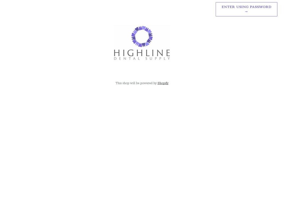 highlinesupply.com shopify website screenshot