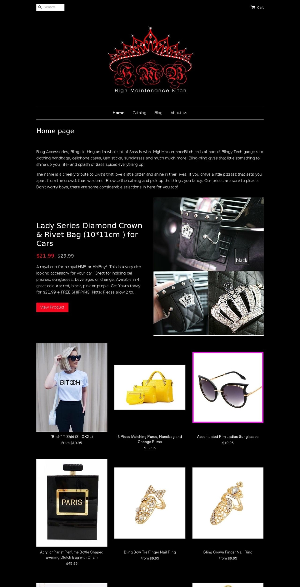 highmaintenancebitch.ca shopify website screenshot