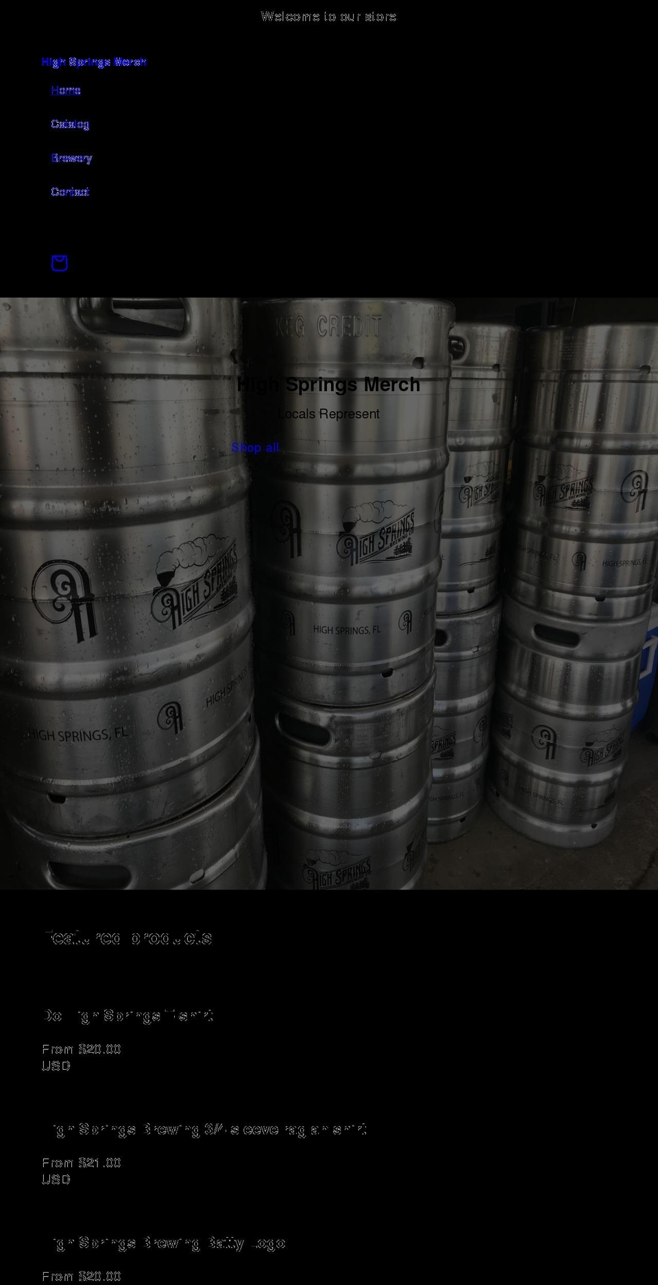 highsprings.beer shopify website screenshot