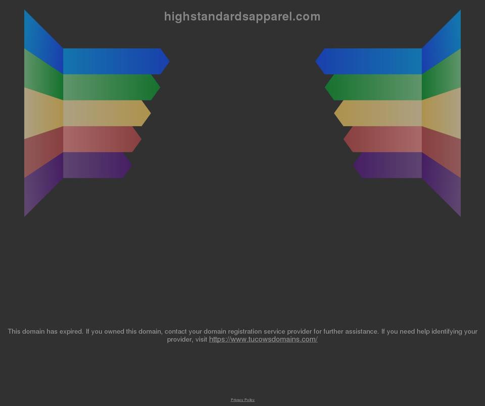 Copy of Coming Soon Shopify theme site example highstandardsapparel.com