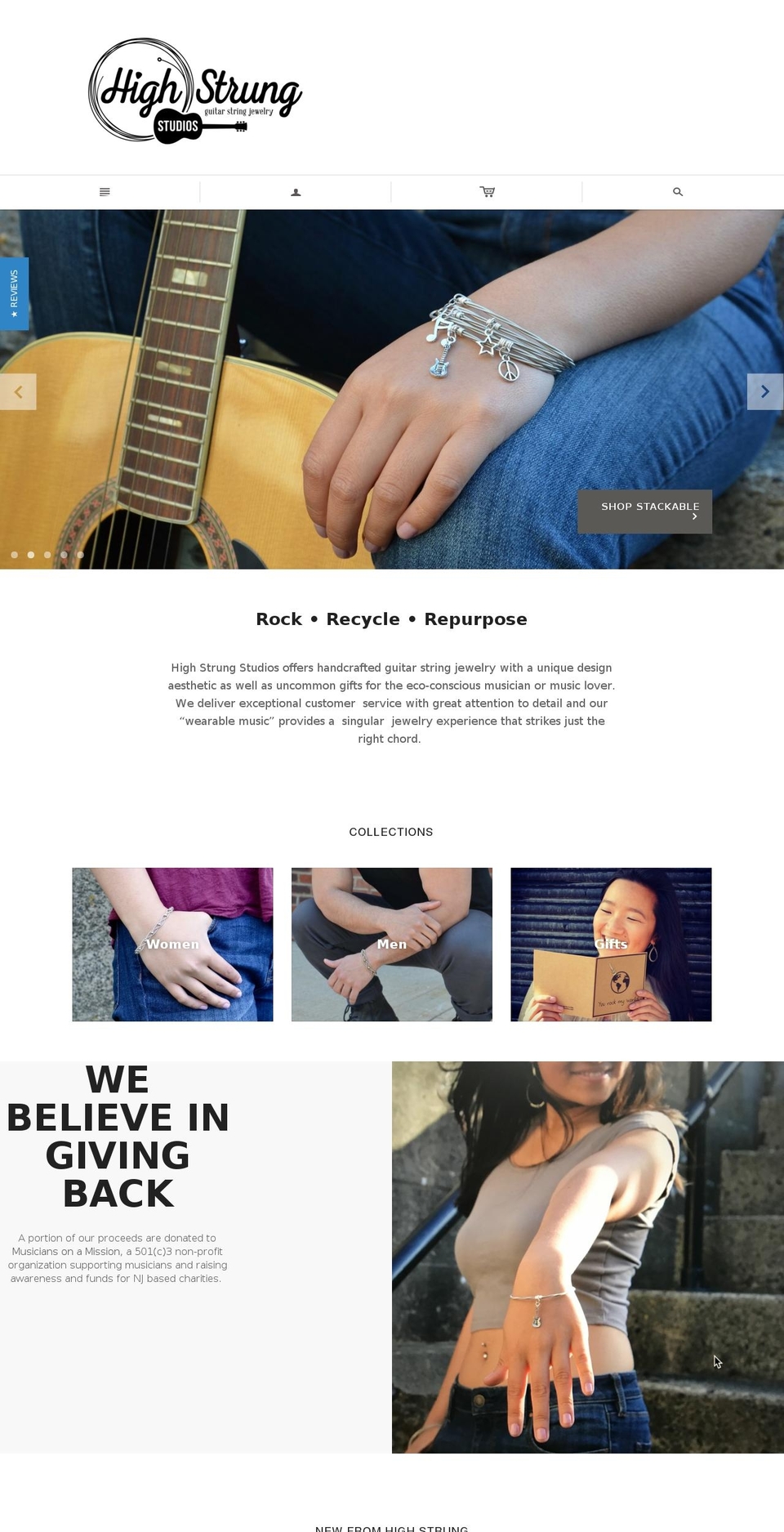highstrungstudio.com shopify website screenshot
