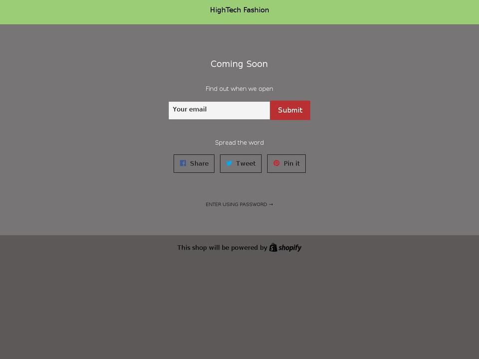 hightech-fashion.com — Shopify storefront screenshot