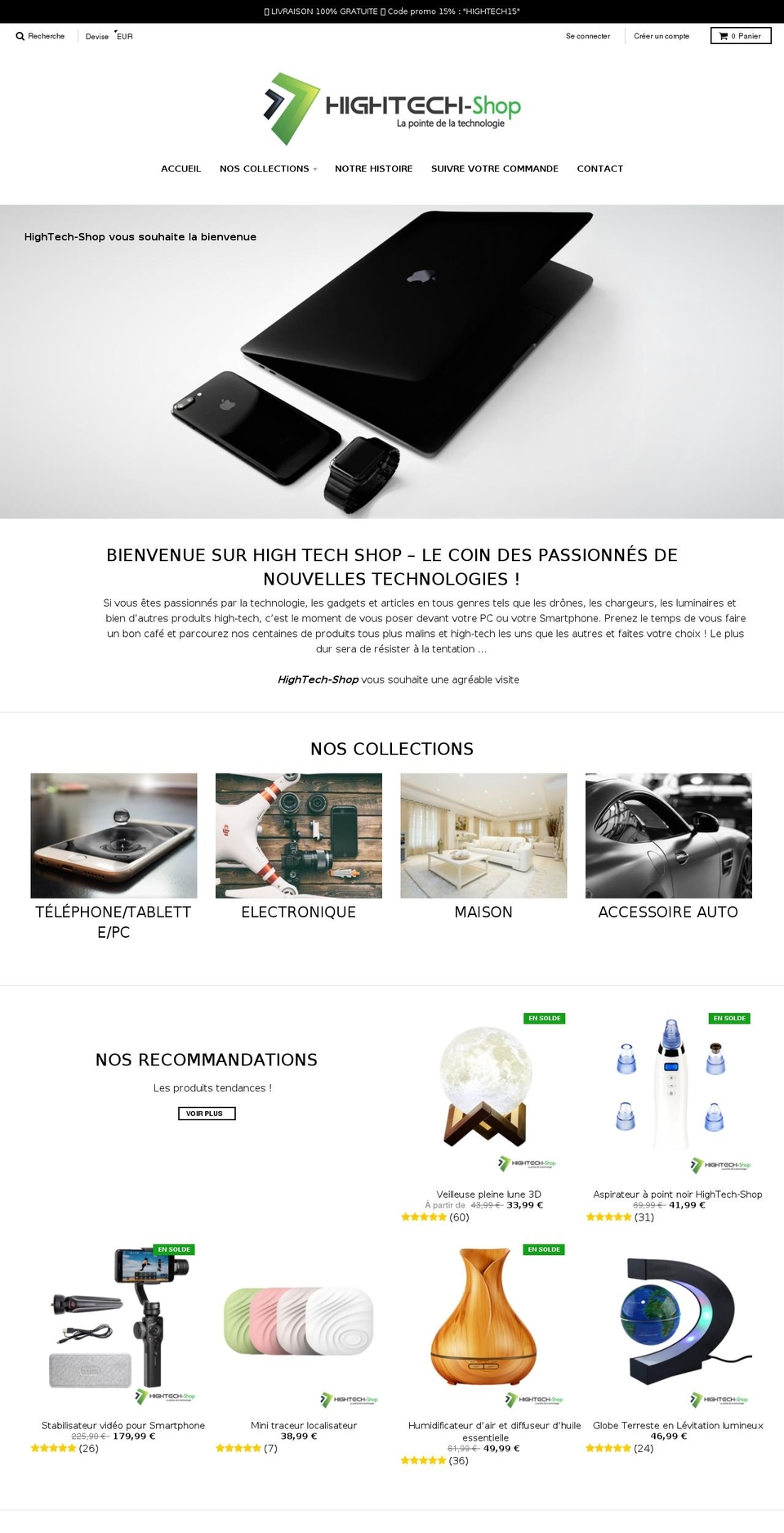 hightech-shop.com — Shopify storefront screenshot