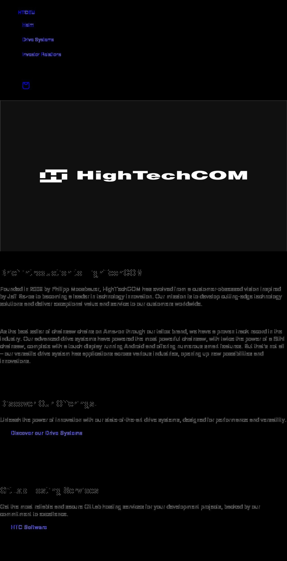 hightechcom.de shopify website screenshot