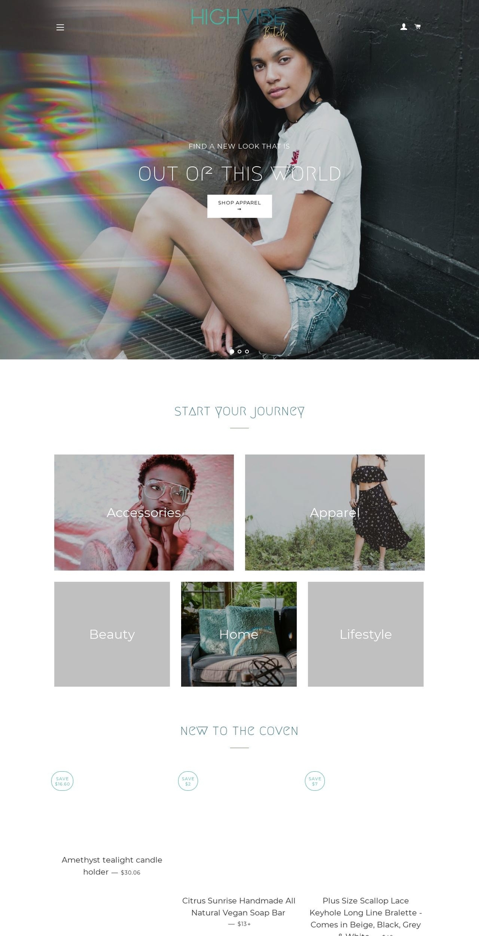 highvibebitch.com — Shopify storefront screenshot