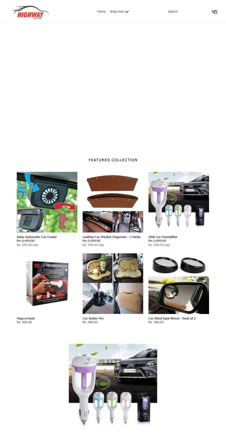 highwaygallery.com shopify website screenshot
