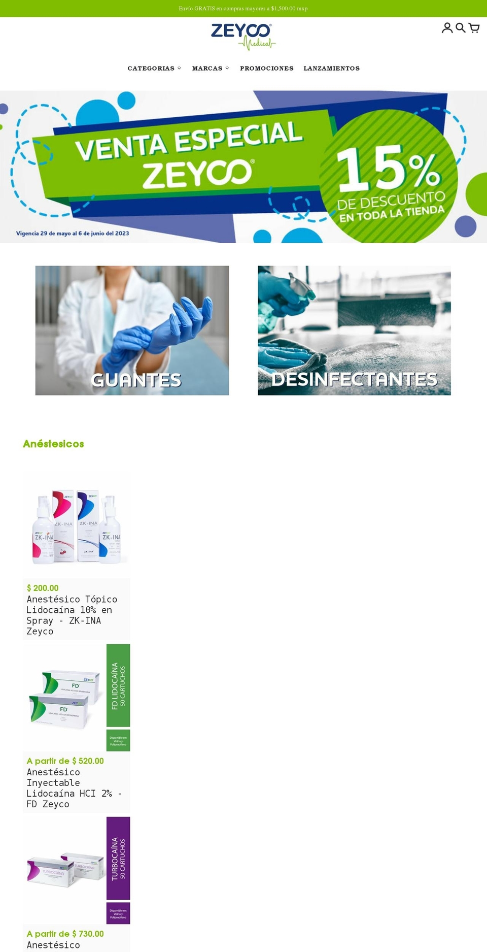 higienyco.com — Shopify storefront screenshot