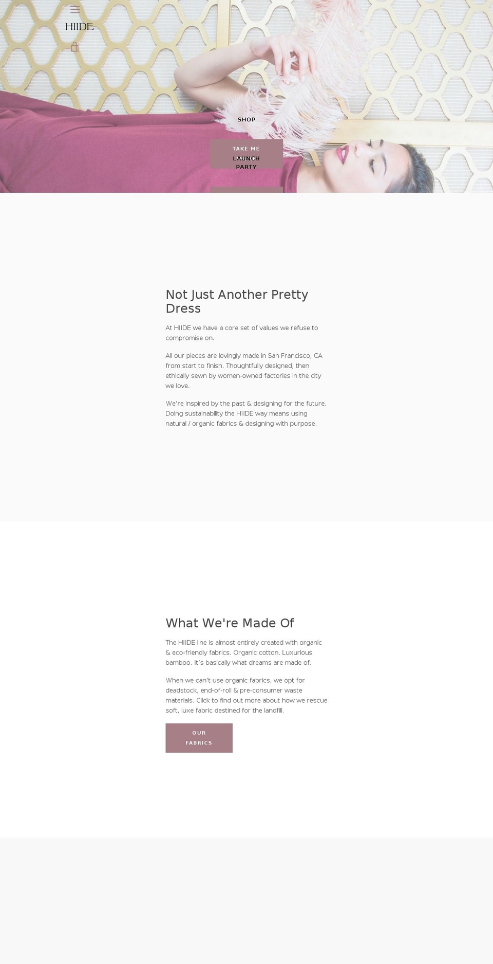 hiide.com — Shopify storefront screenshot