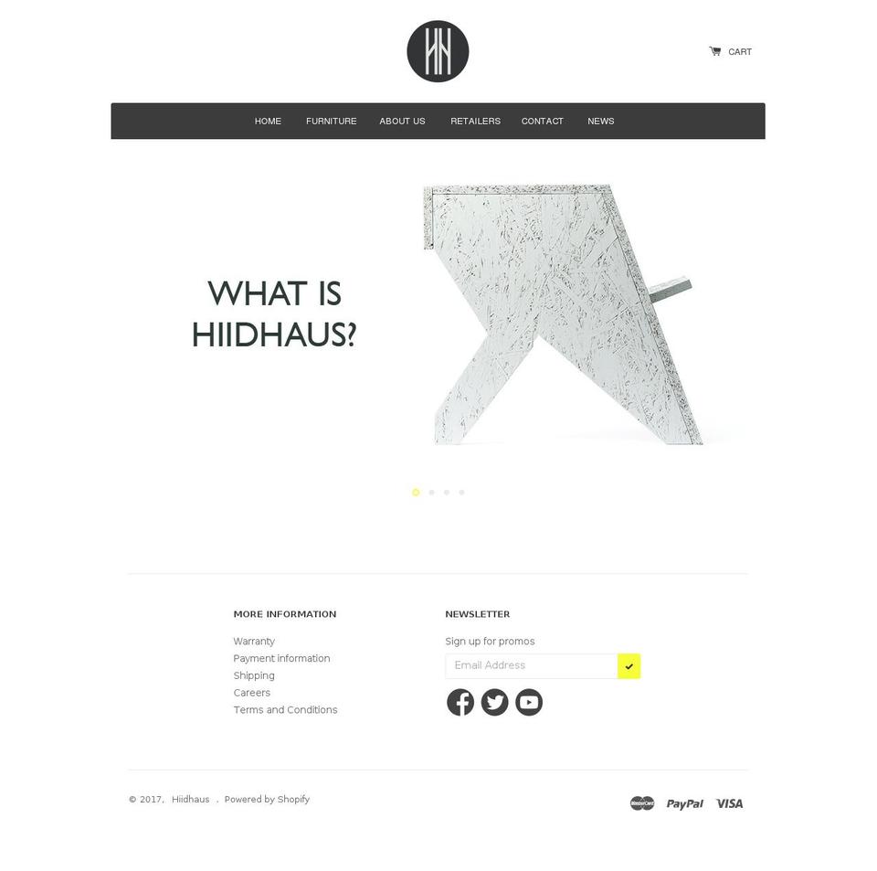 hiidhaus.com shopify website screenshot