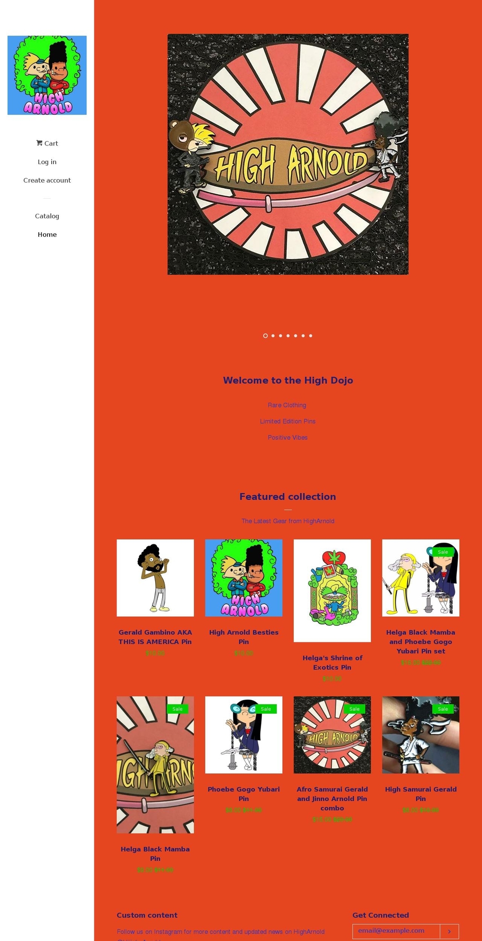 new site theme with Installments message Shopify theme site example hiiigharnold.com
