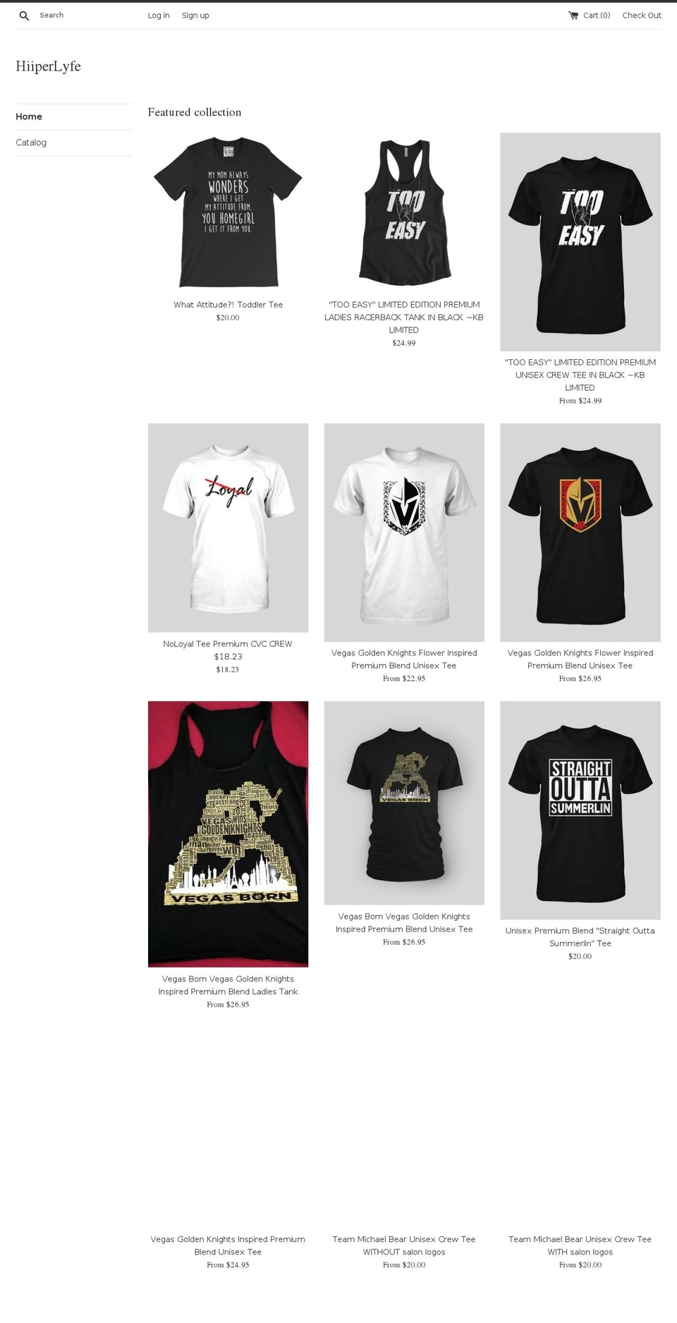 hiiperlyfe.com — Shopify storefront screenshot