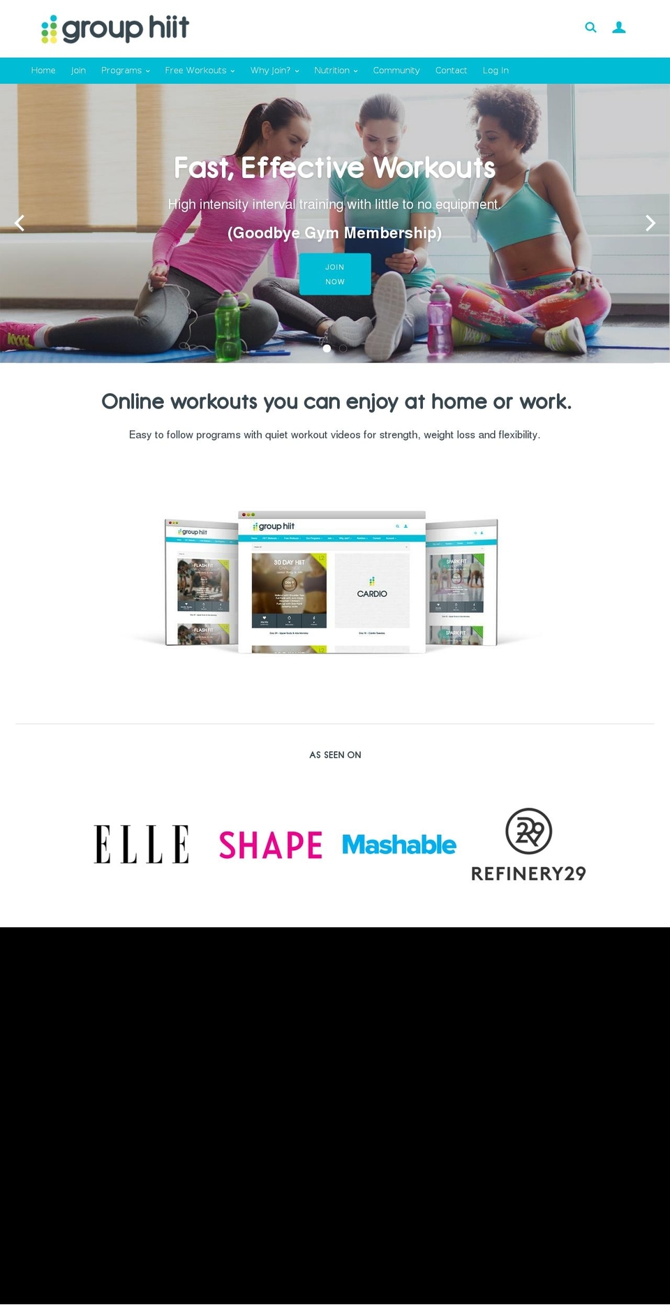 hiitprograms.com — Shopify storefront screenshot