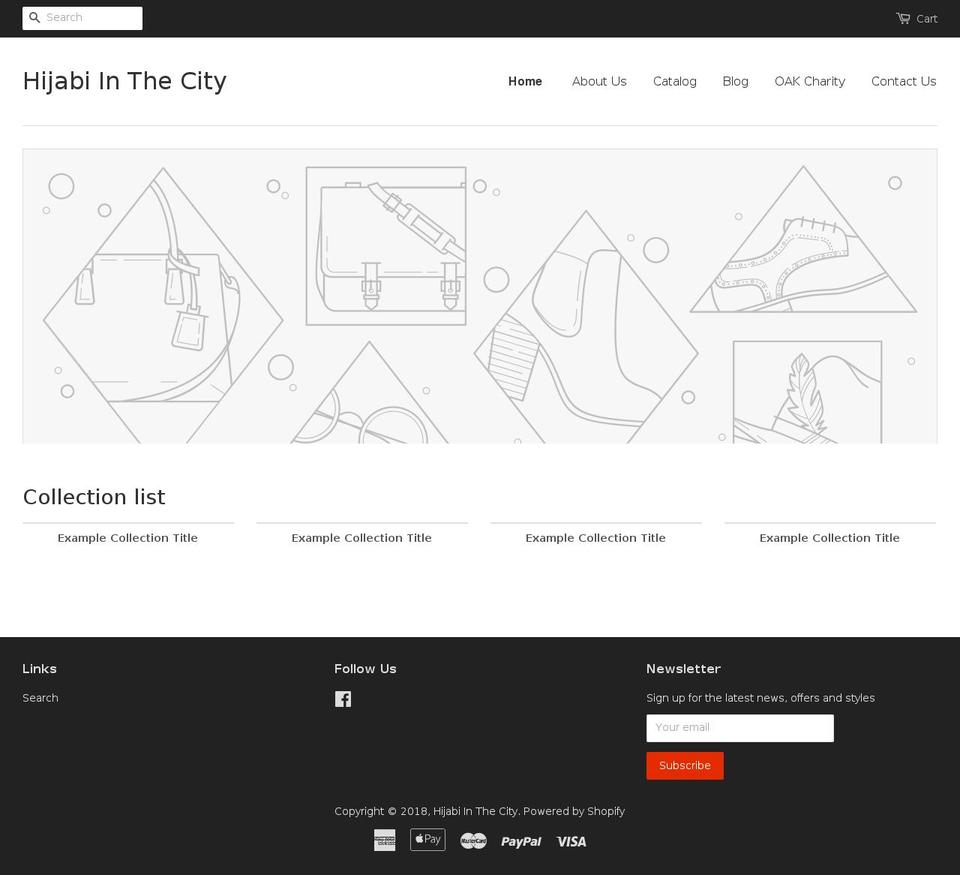 hijabiinthecity.com — Shopify storefront screenshot