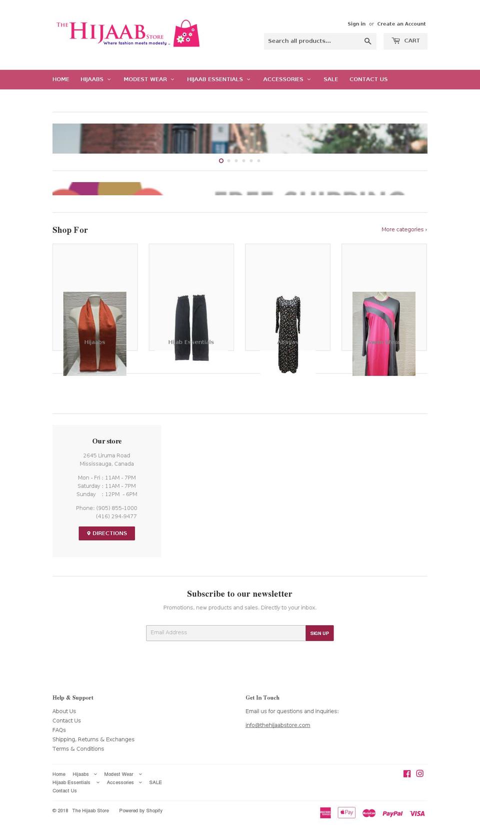 hijabshoppe.com shopify website screenshot