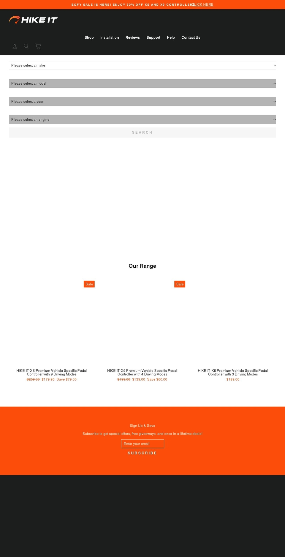 hikeit.com.au shopify website screenshot