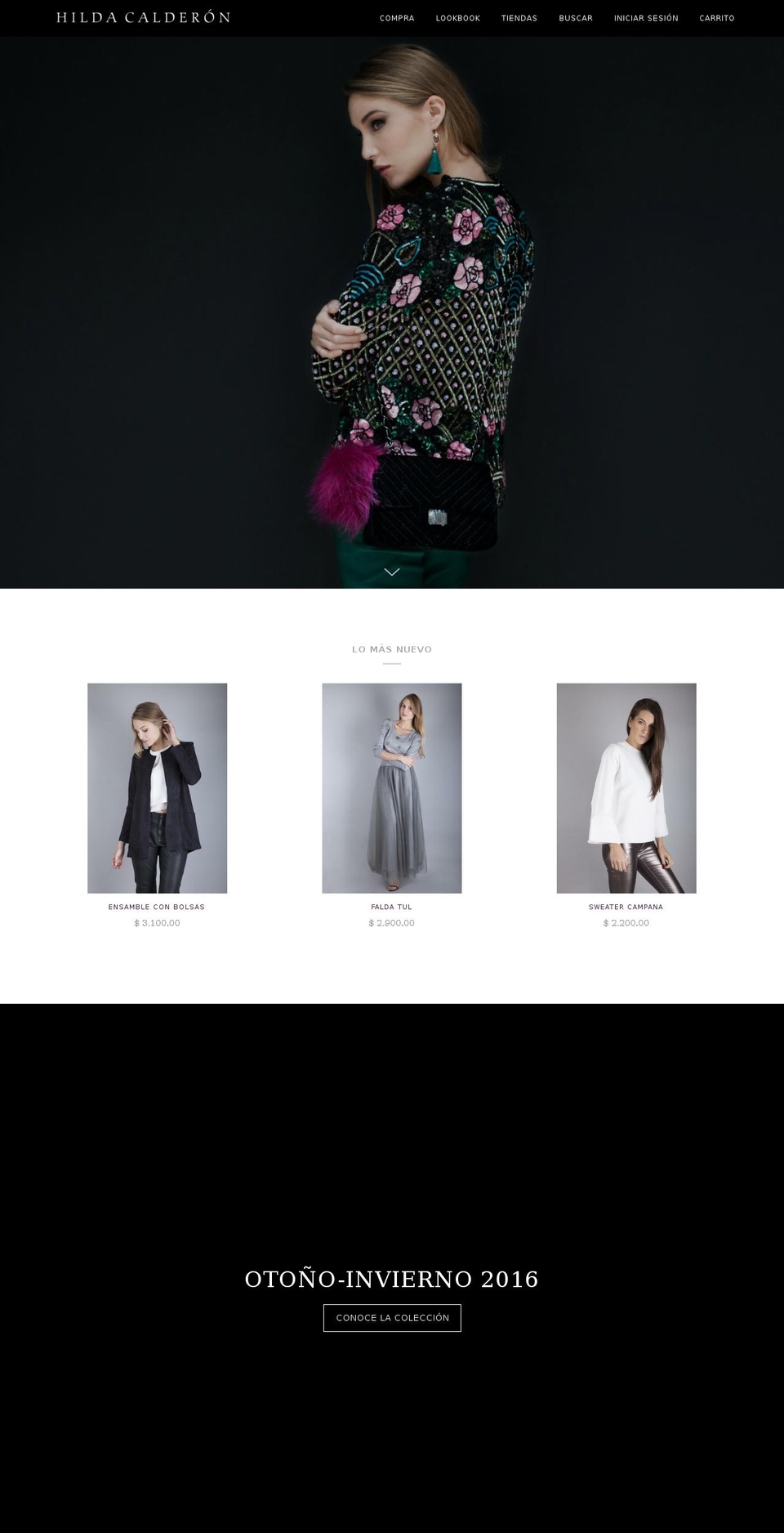 hildacalderon.com shopify website screenshot