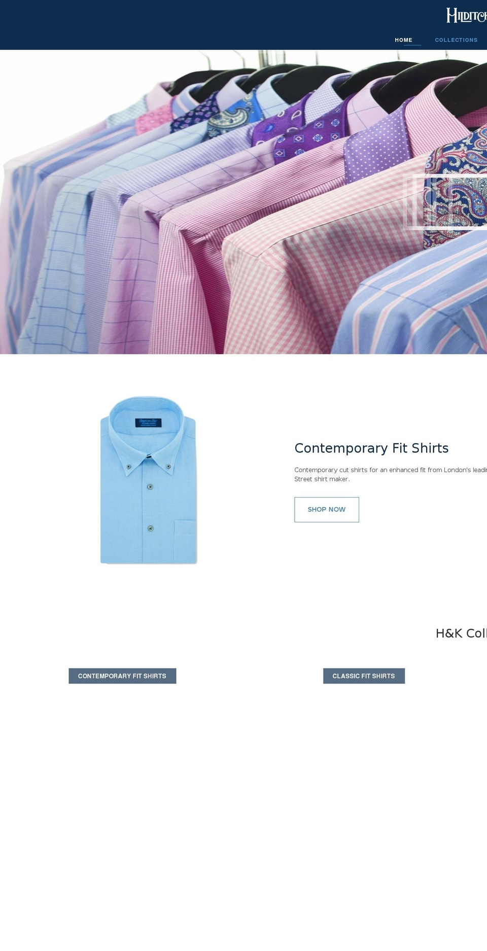 hilditchandkey.co.uk shopify website screenshot