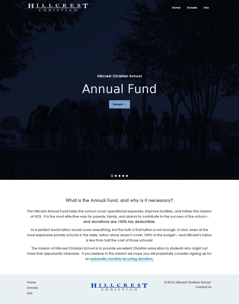 hillcrestunite.org shopify website screenshot