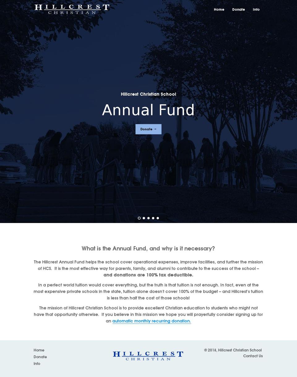 hillcrestunited.org shopify website screenshot