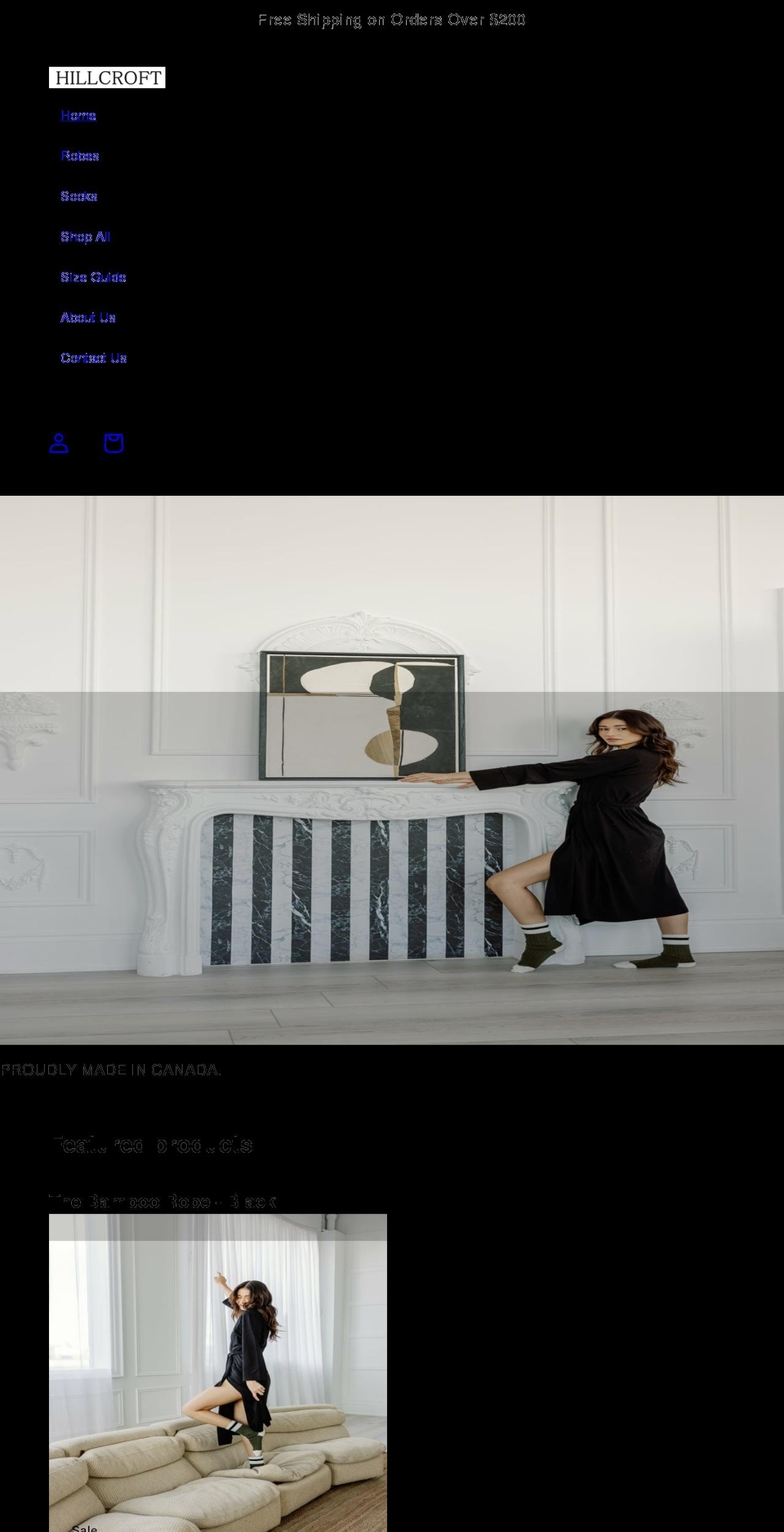 hillcrofthousecoats.com shopify website screenshot