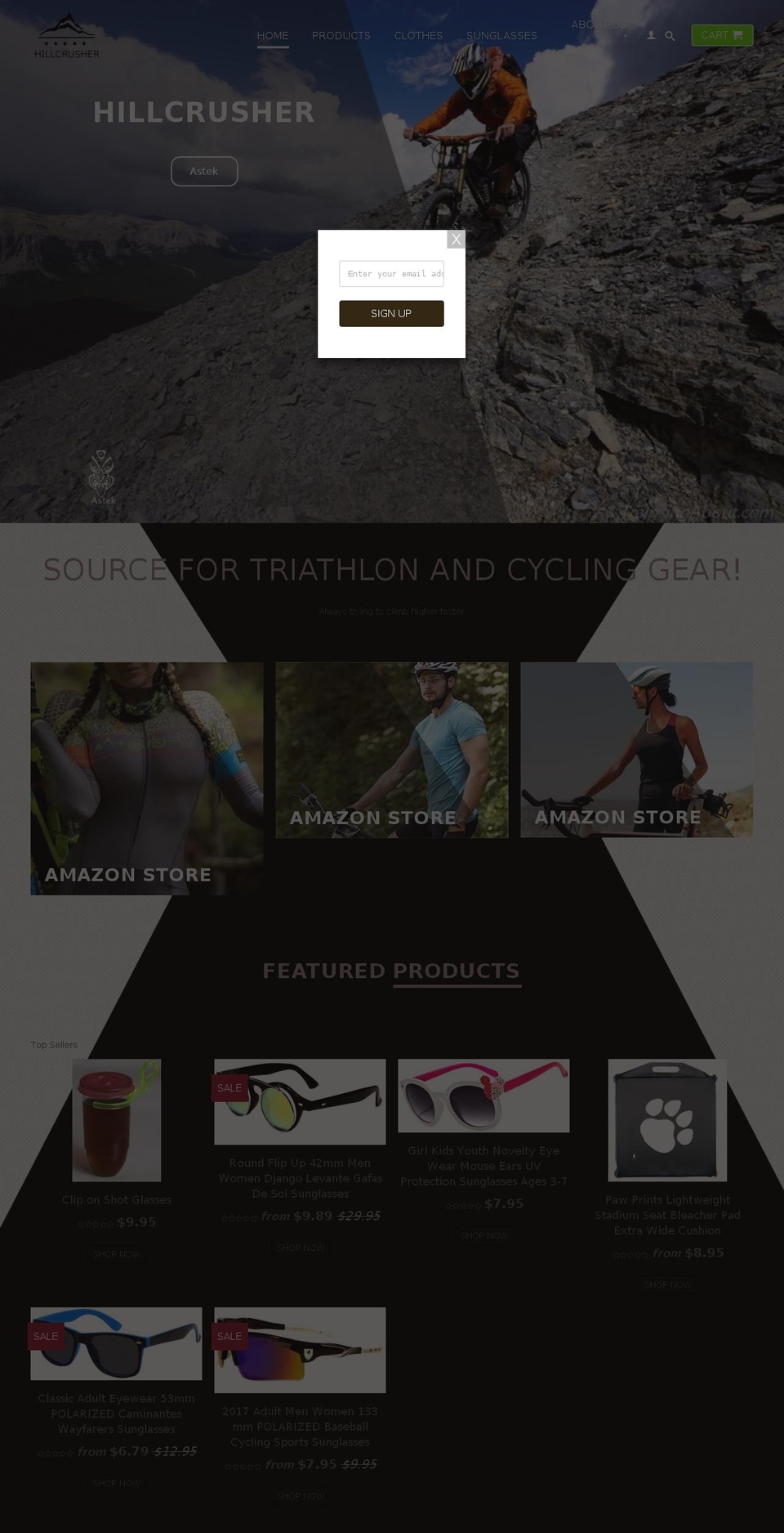 hillcrusher.com — Shopify storefront screenshot