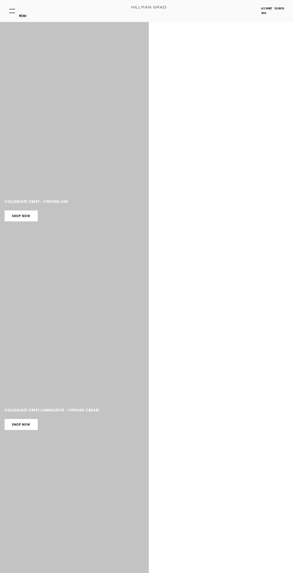 hillmangradbookstore.com shopify website screenshot