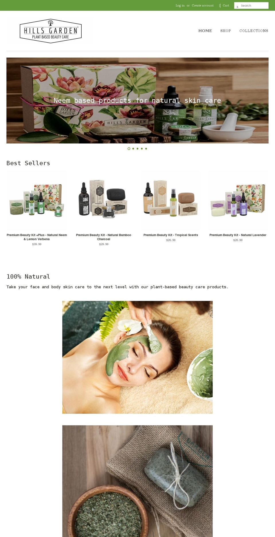 hillsgardenusa.com shopify website screenshot