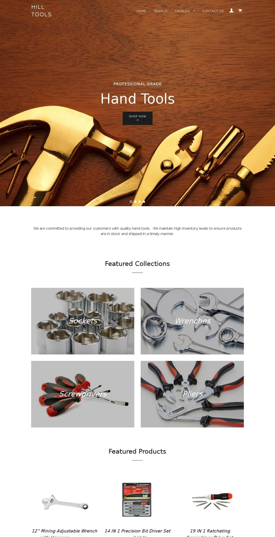 hilltools.com — Shopify storefront screenshot