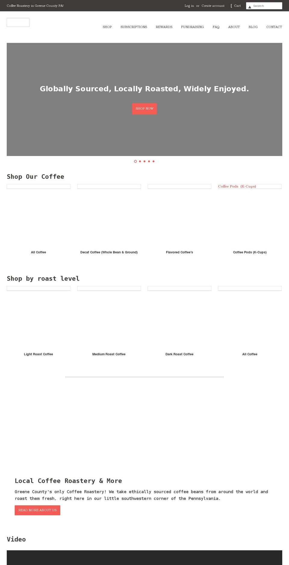 hilltoppackscoffee.com shopify website screenshot