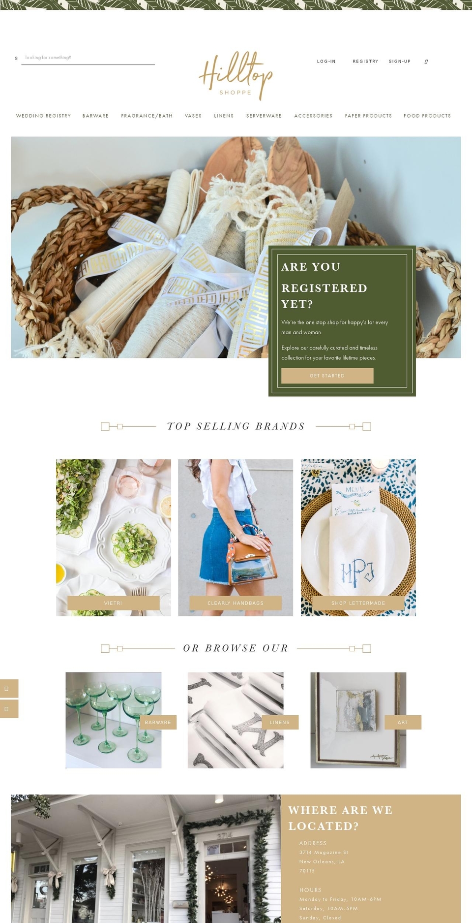 hilltopshoppe.com shopify website screenshot