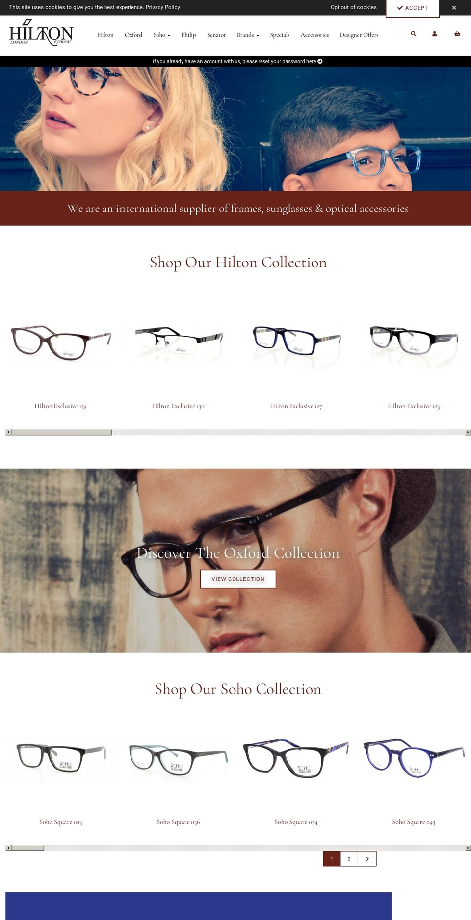 hilton-brands.com — Shopify storefront screenshot