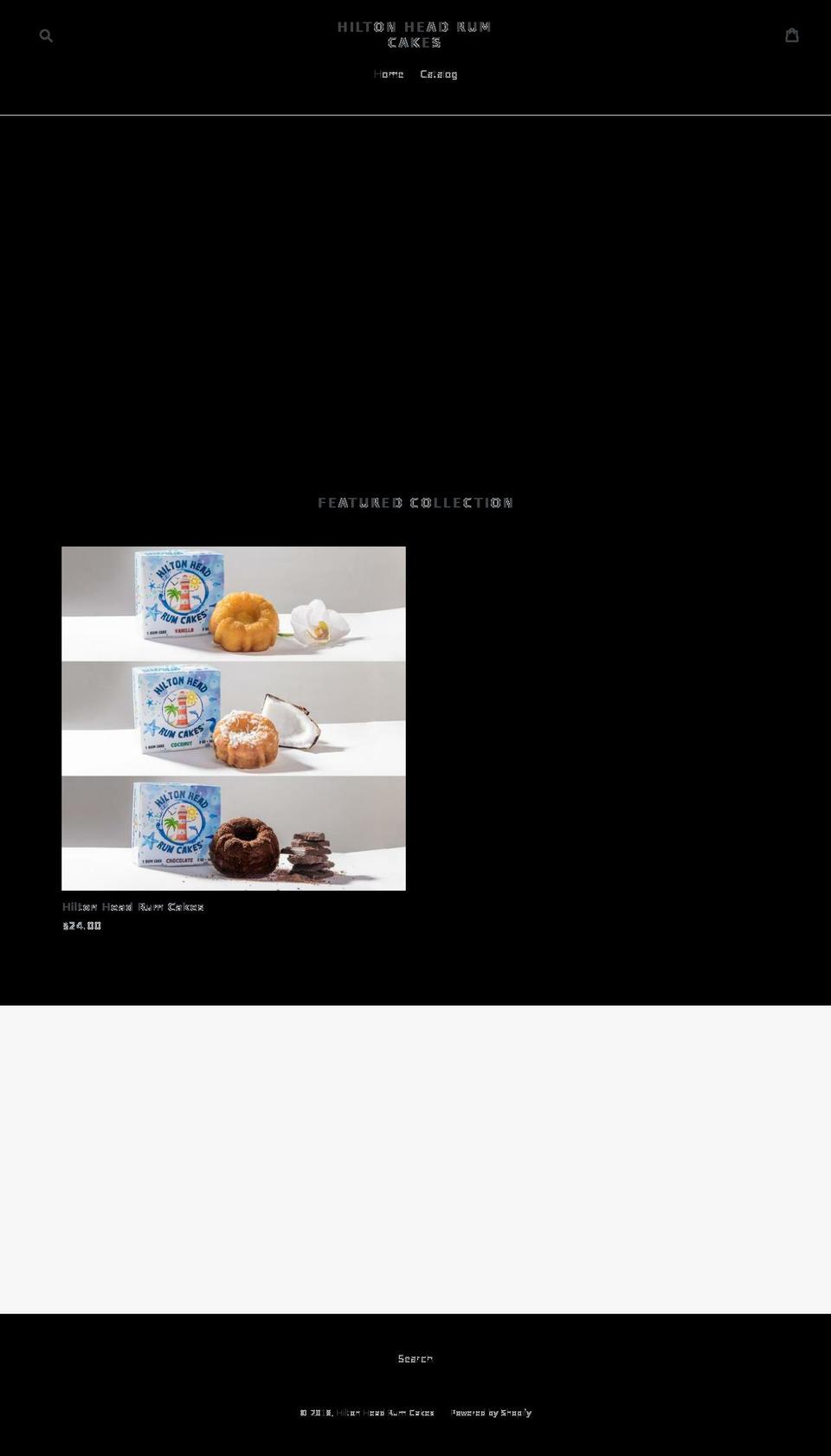hiltonheadrumcakes.com — Shopify storefront screenshot