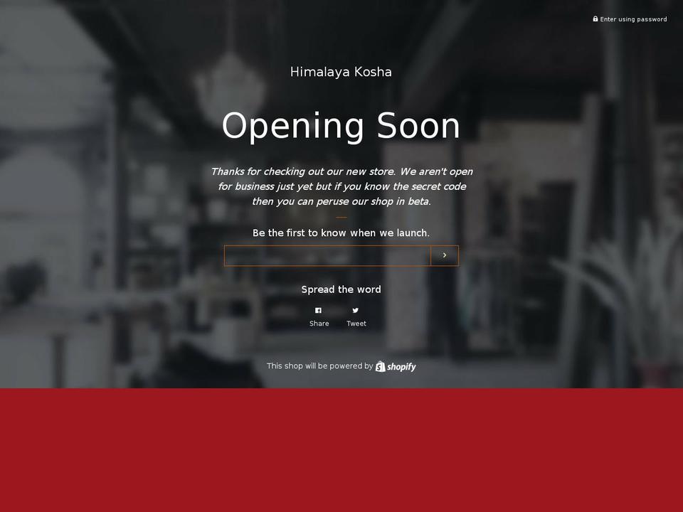 himalayakosha.com — Shopify storefront screenshot