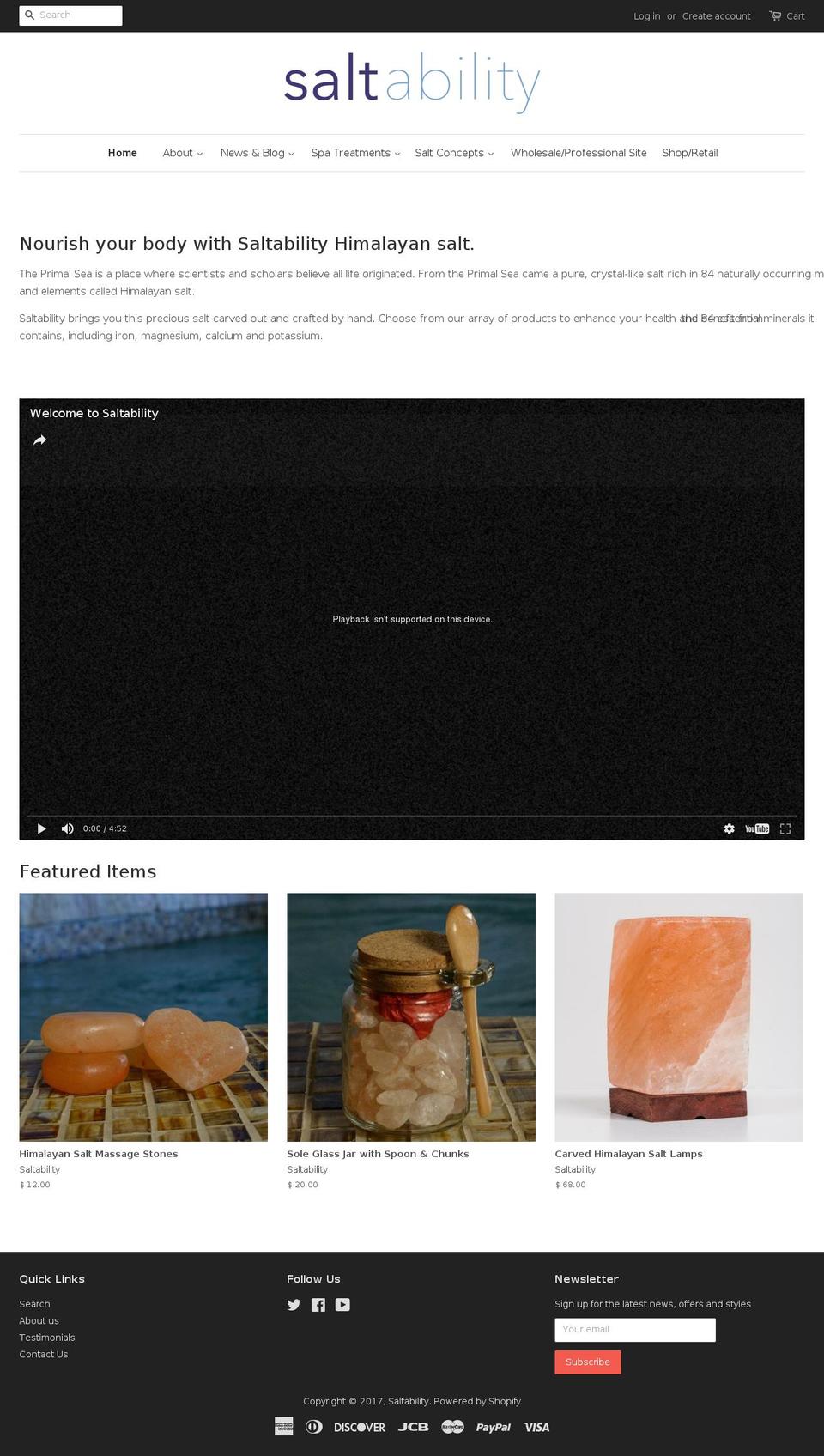 himalayansaltstones.com shopify website screenshot