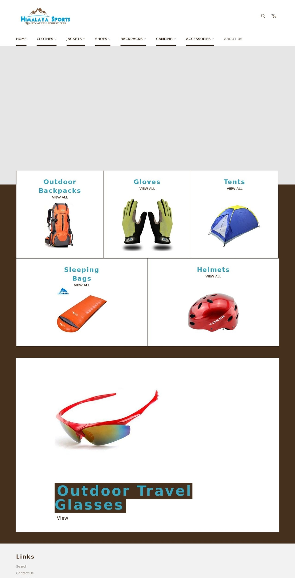 himalayasports.com — Shopify storefront screenshot