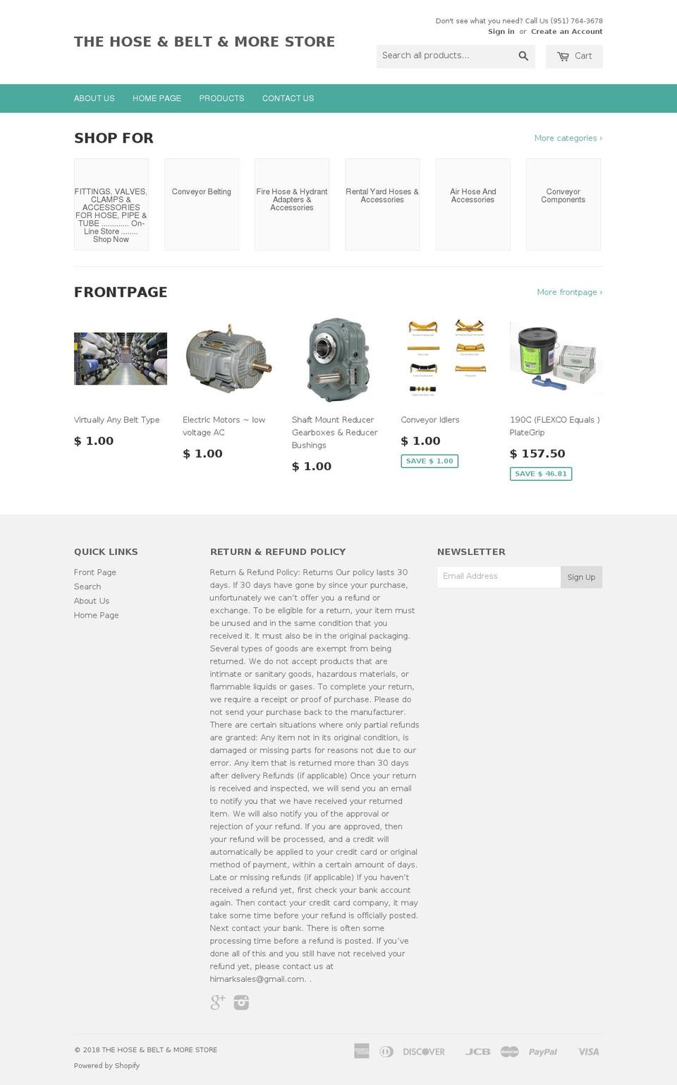 himarksales.com — Shopify storefront screenshot