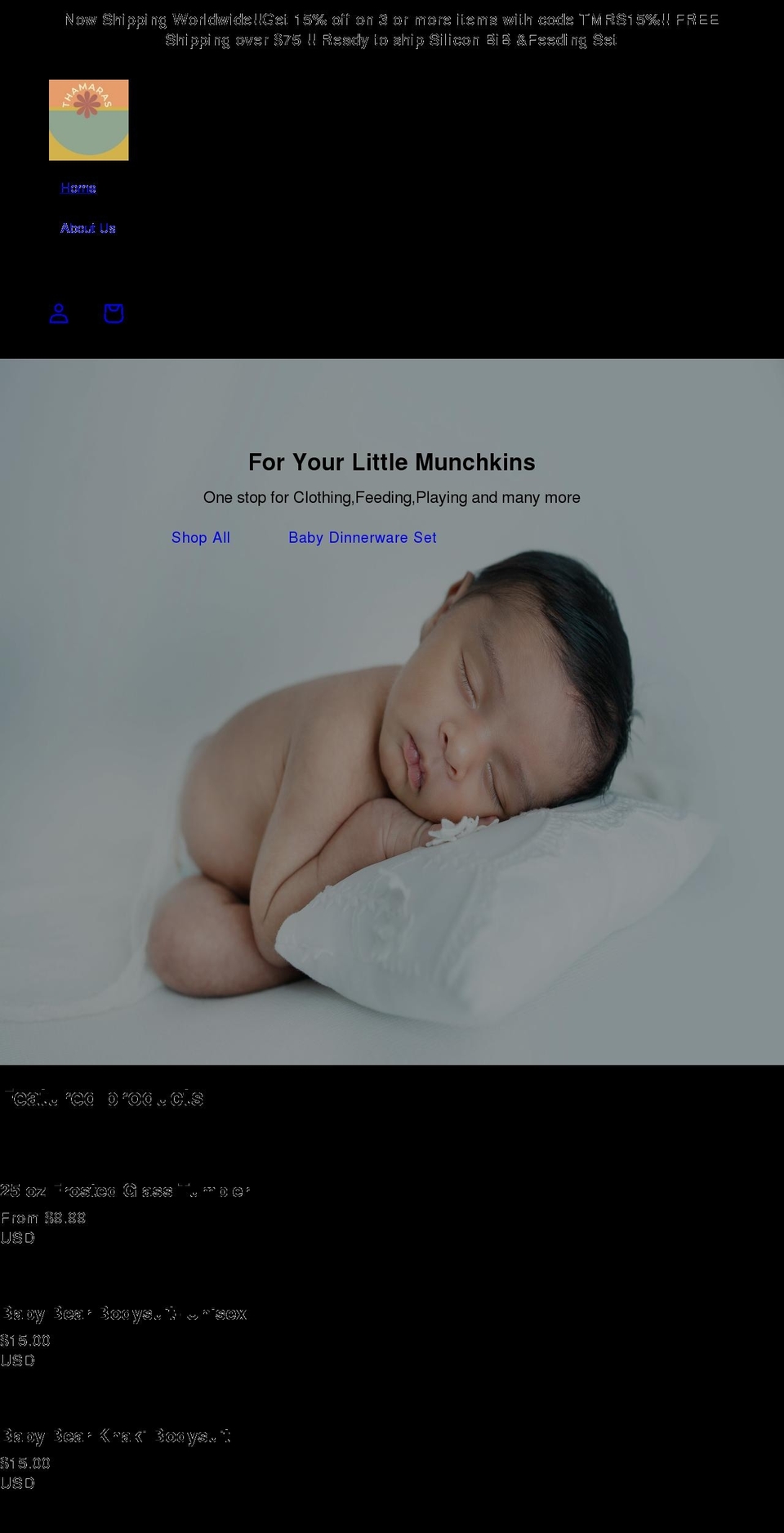 himayura.myshopify.com shopify website screenshot