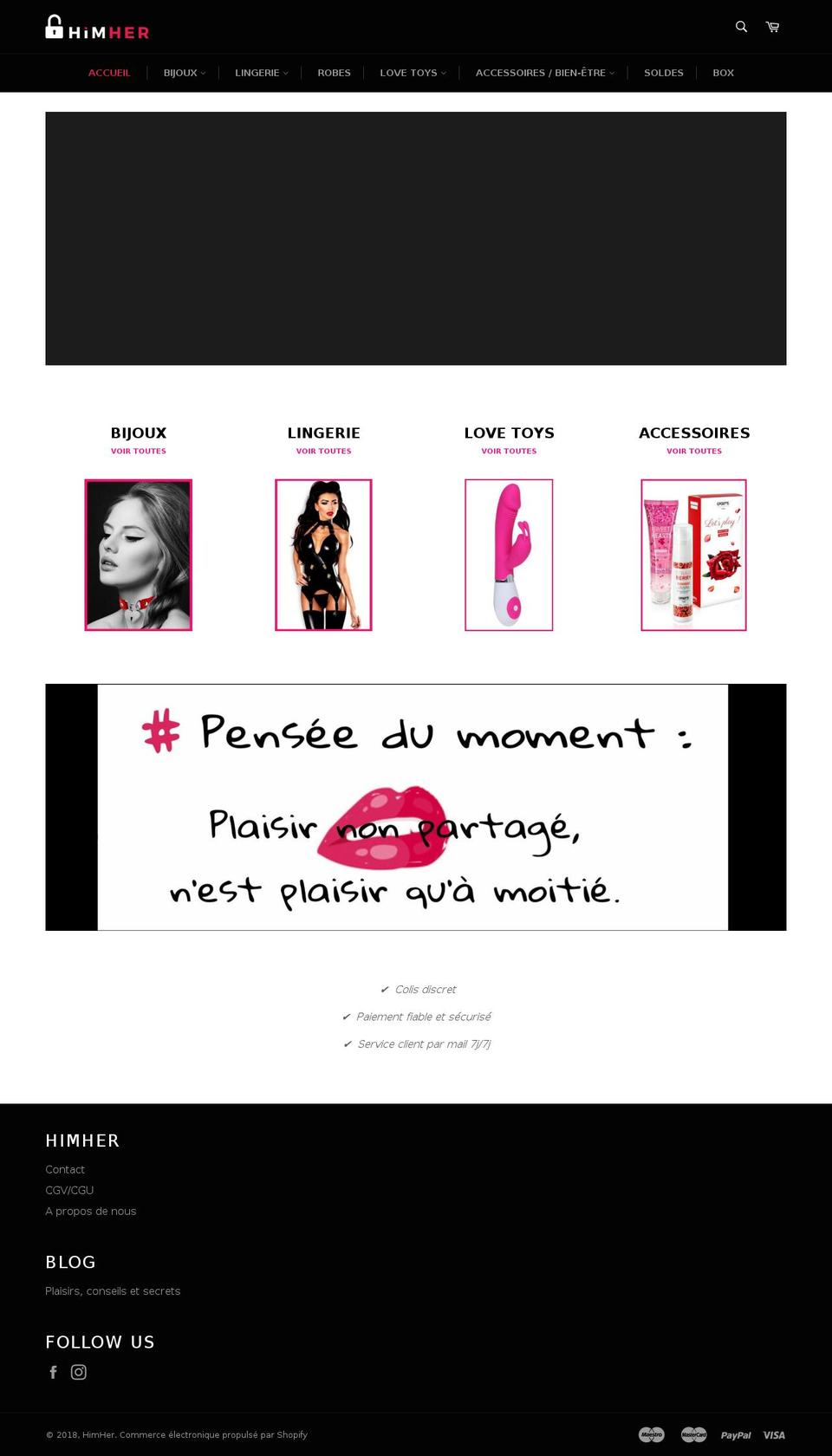 himher-shop.com — Shopify storefront screenshot
