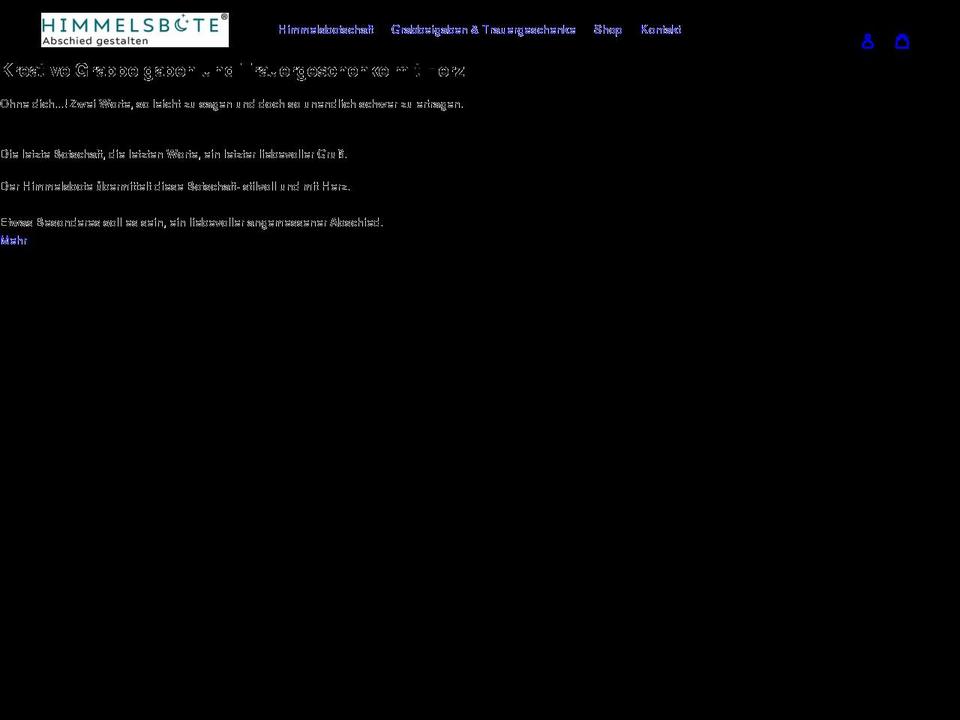 himmelsbote.de shopify website screenshot