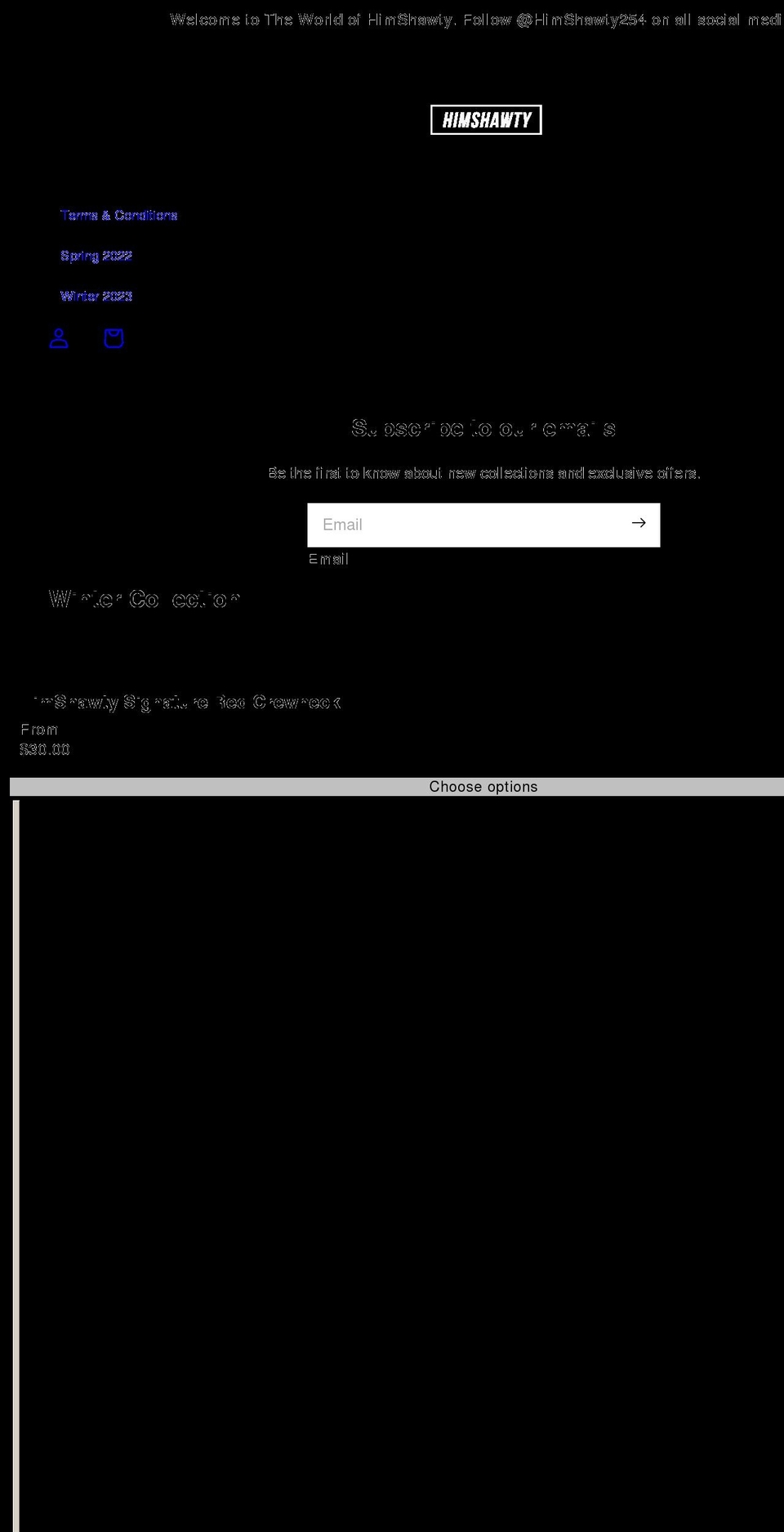 himshawty.com shopify website screenshot